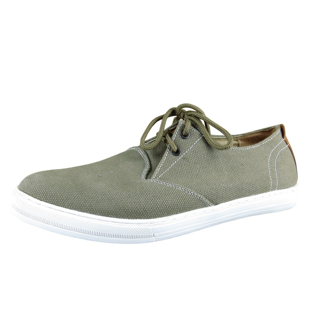 Cubavera Men's Cucvlace Sneaker‎ Khaki Fabric Size 12 Medium Gently Used 2025